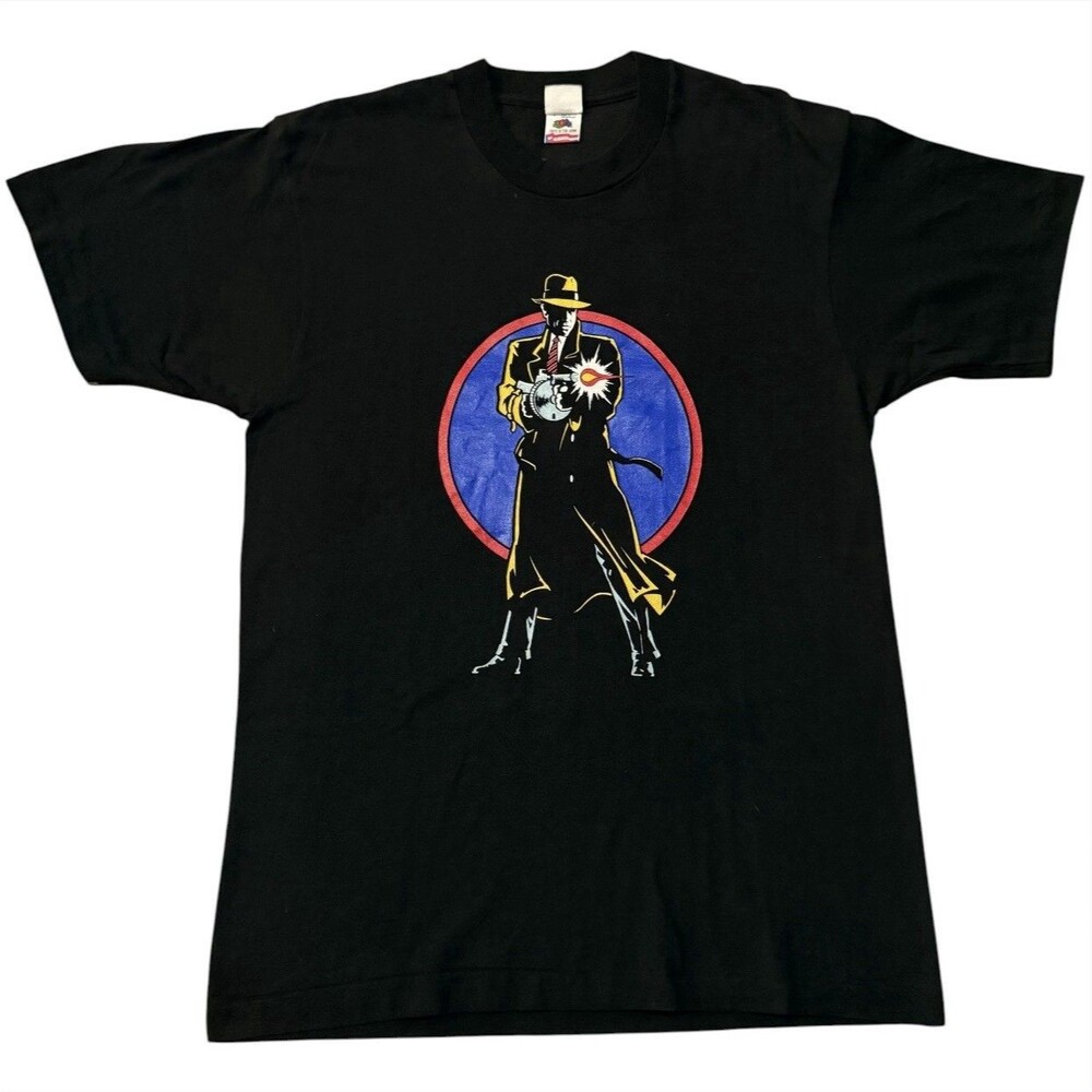 Vintage 90s Dick Tracy Movie Promo T Shirt NOS Disney Single Stitch Fruit Loom L